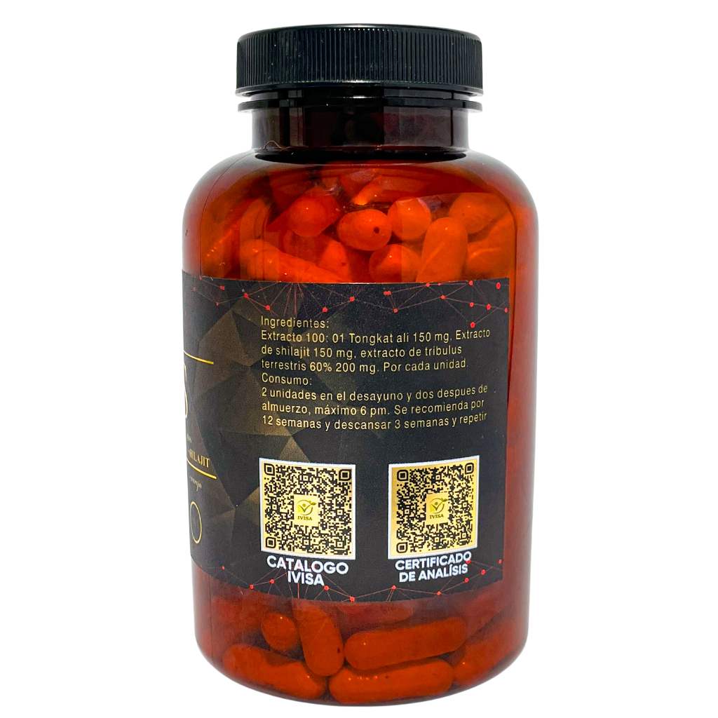 TAS - VIGORINZANTE NATURAL (Tongkat Alí+Shilajit+Tribulus Terrestris)