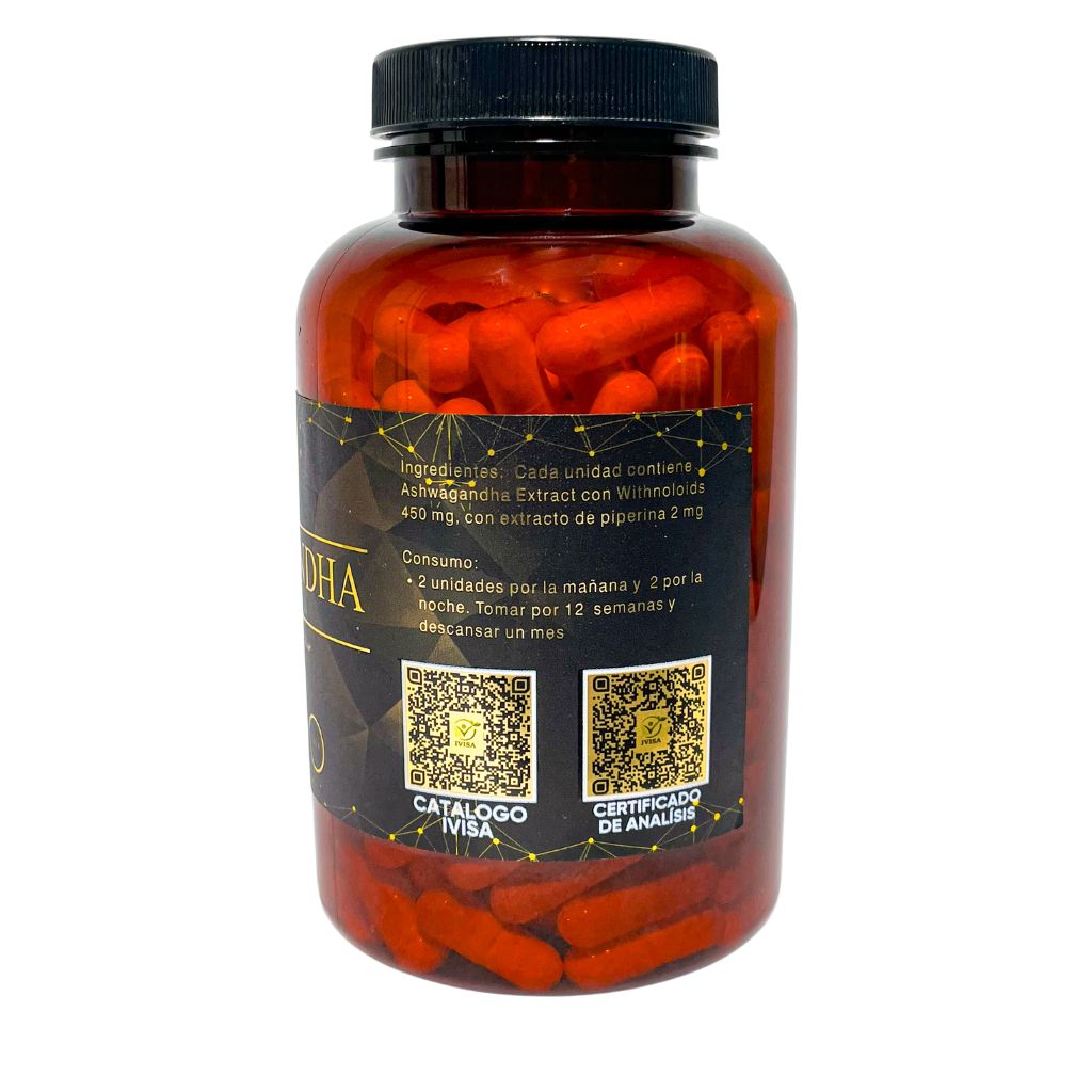 Ashwagandha con Piperina | Suplemento Alimenticio con Extracto de Ashwagandha