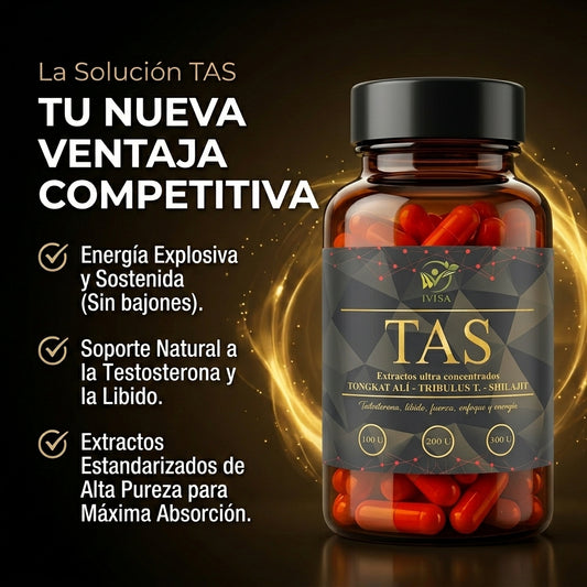 TAS - VIGORINZANTE NATURAL (Tongkat Alí+Shilajit+Tribulus Terrestris)