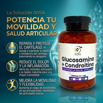 GLUCOSAMINA + CONDROITINA (ENERGÍA / ANTIAGING / BELLEZA)