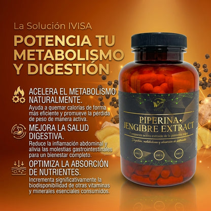 PIPERINA + JENGIBRE (DIGESTIÓN / ABSORCION DE NUTRIENTES)