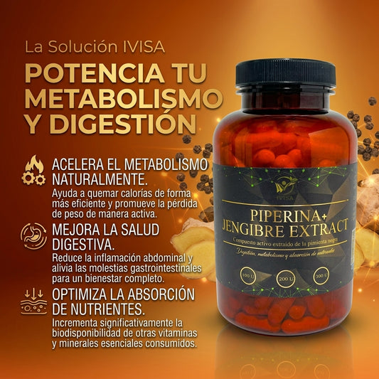 PIPERINA + JENGIBRE (DIGESTIÓN / ABSORCION DE NUTRIENTES)