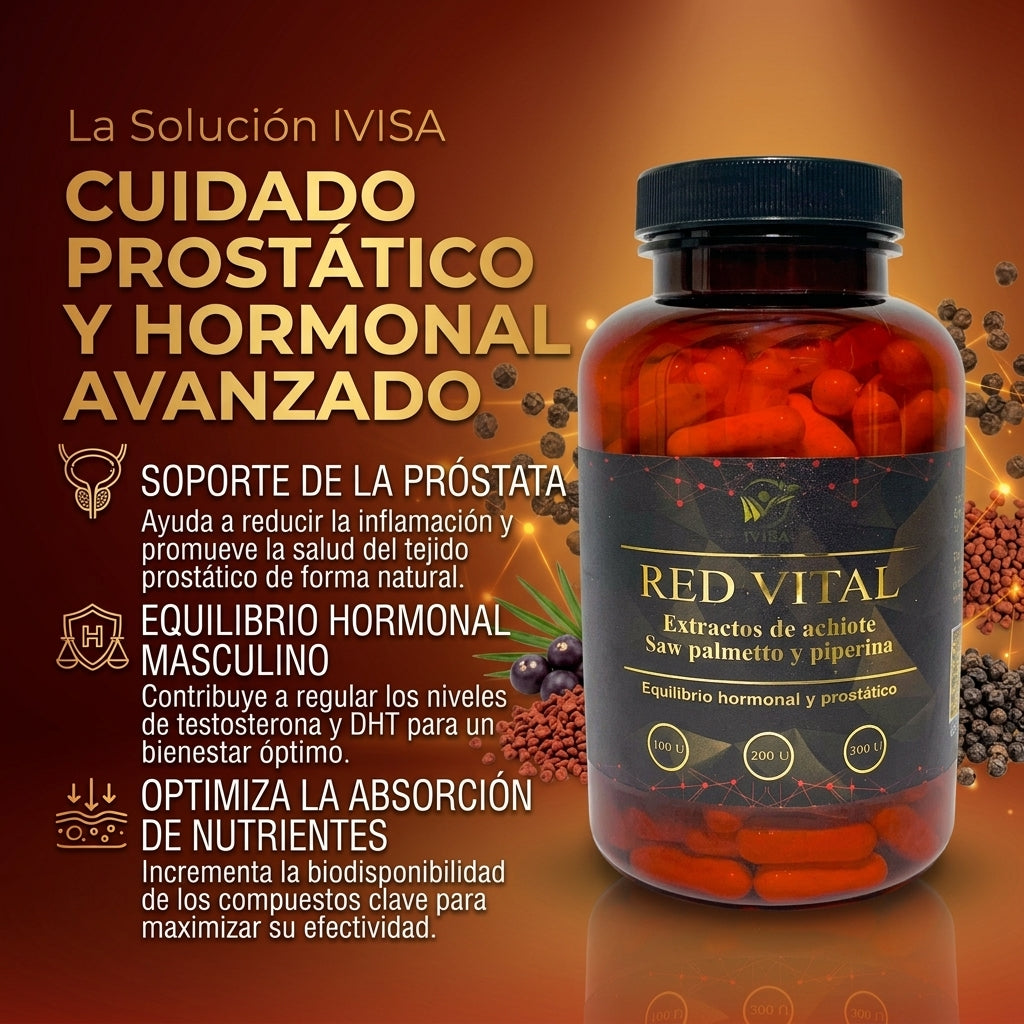 RED VITAL - SALUD URINARIA, PROSTÁTICA Y CAPILAR (HORMONAL / ANTIINFLAMATORIO)