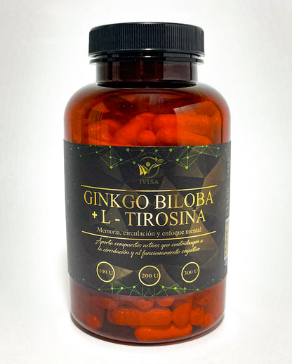 GINKGO BILOBA + L TIROSINA (CEREBRO / MEMORIA / ENFOQUE)