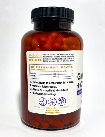 GLUCOSAMINA + CONDROITINA (ENERGÍA / ANTIAGING / BELLEZA)