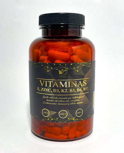 VITAMINAS (E, D3, K2, B3, B6, B12 Y Zinc) (VITAMINAS / MINERALES)