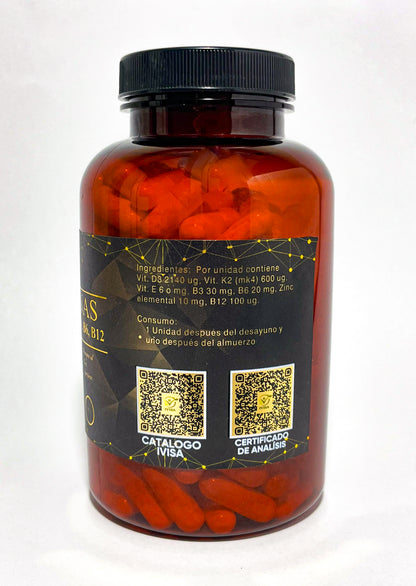 VITAMINAS (E, D3, K2, B3, B6, B12 Y Zinc) (VITAMINAS / MINERALES)