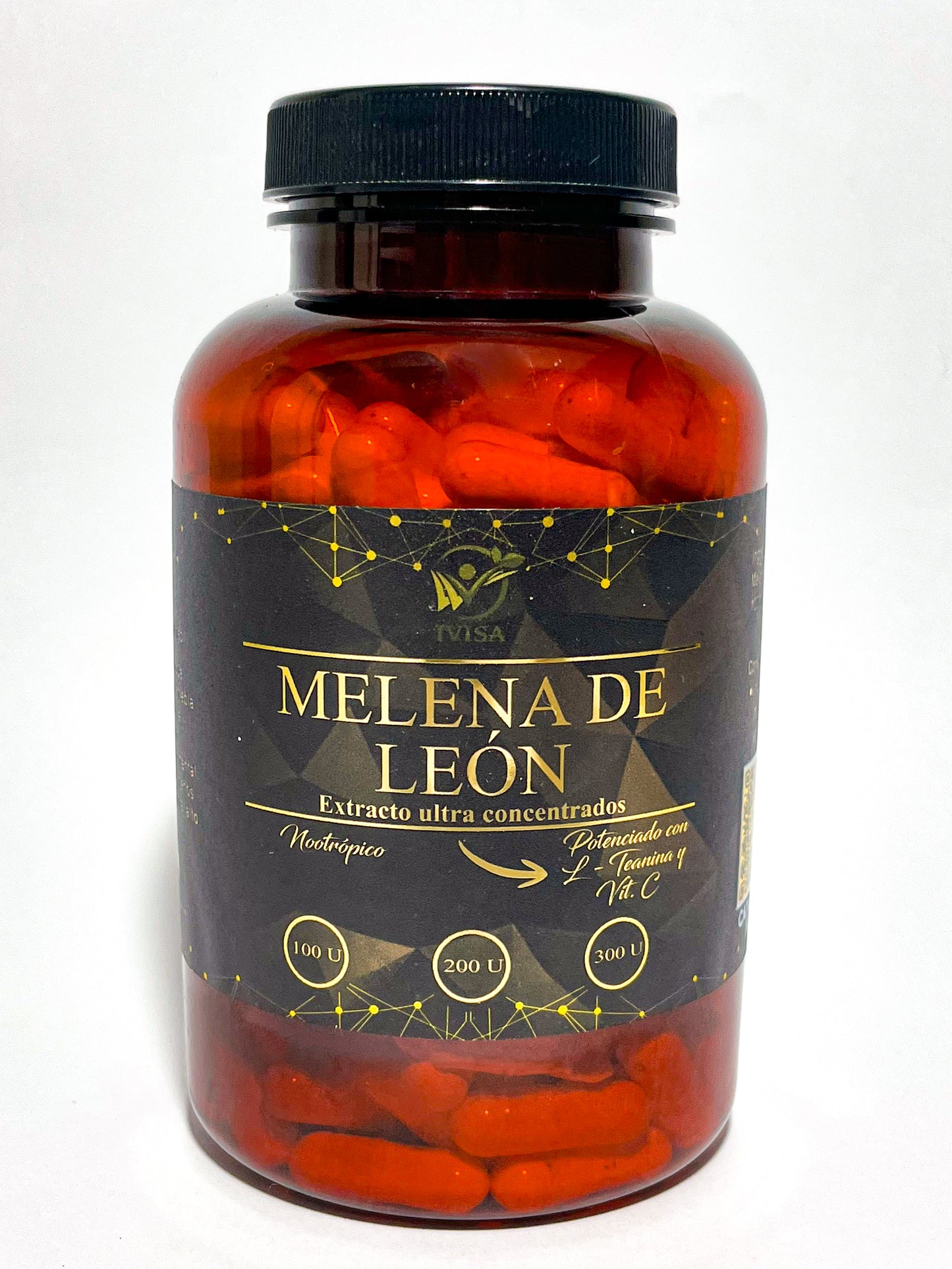 MELENA DE LEÓN + L - TEANINA + VITAMINA C (CEREBRO / MEMORIA / ENFOQUE)